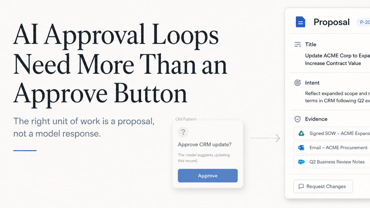 AI Approval Loops Need More Than an Approve Button
